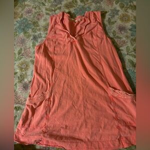 Soft Surroundings Sleeveless Pink Tank Top